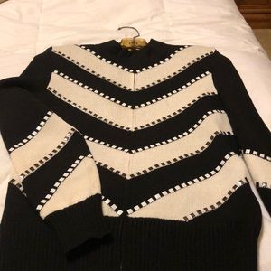 Black and white with silver and white flat beads